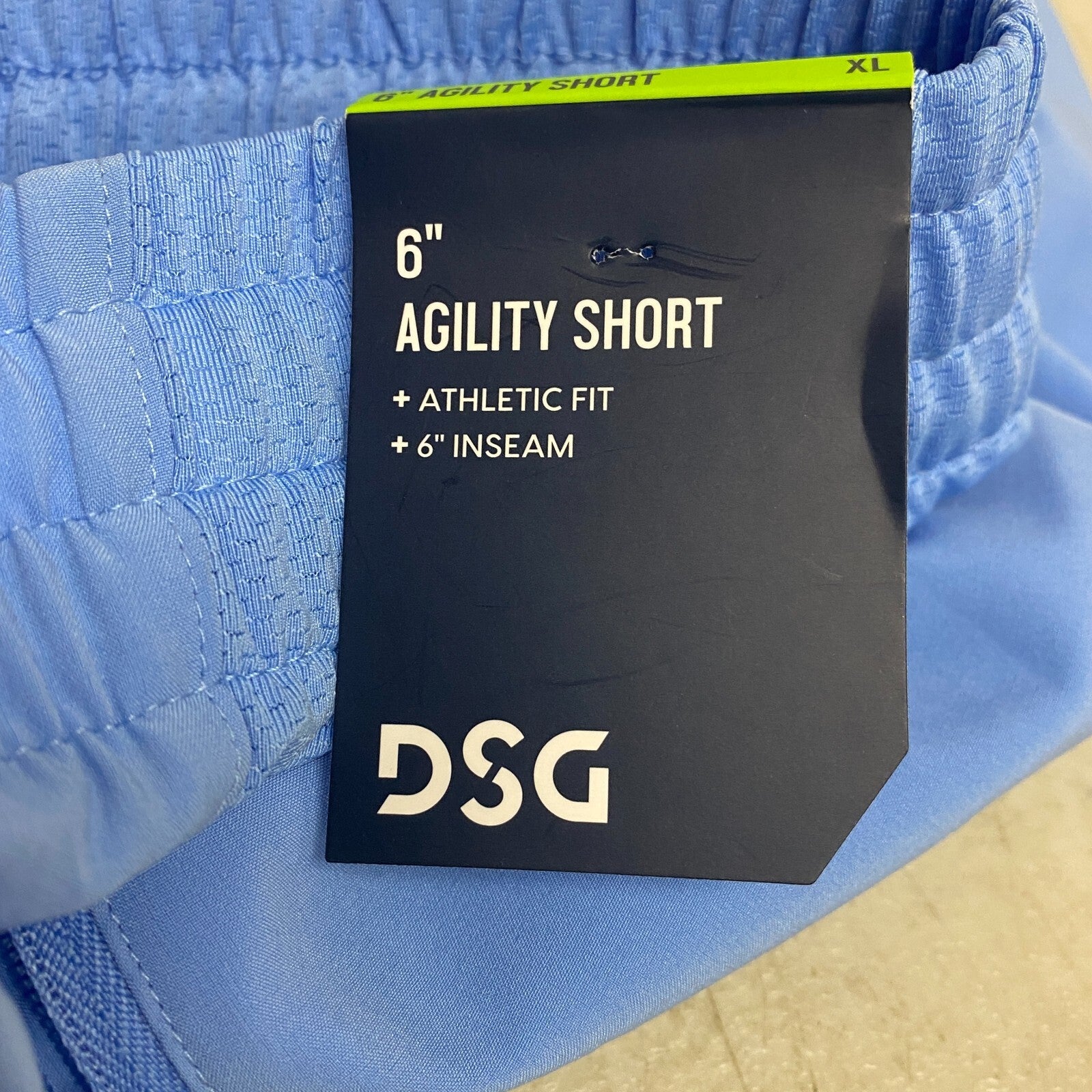 DSG Men's 6â Training Agility Shorts Athletic Fit Misty Cerulean DAM13102