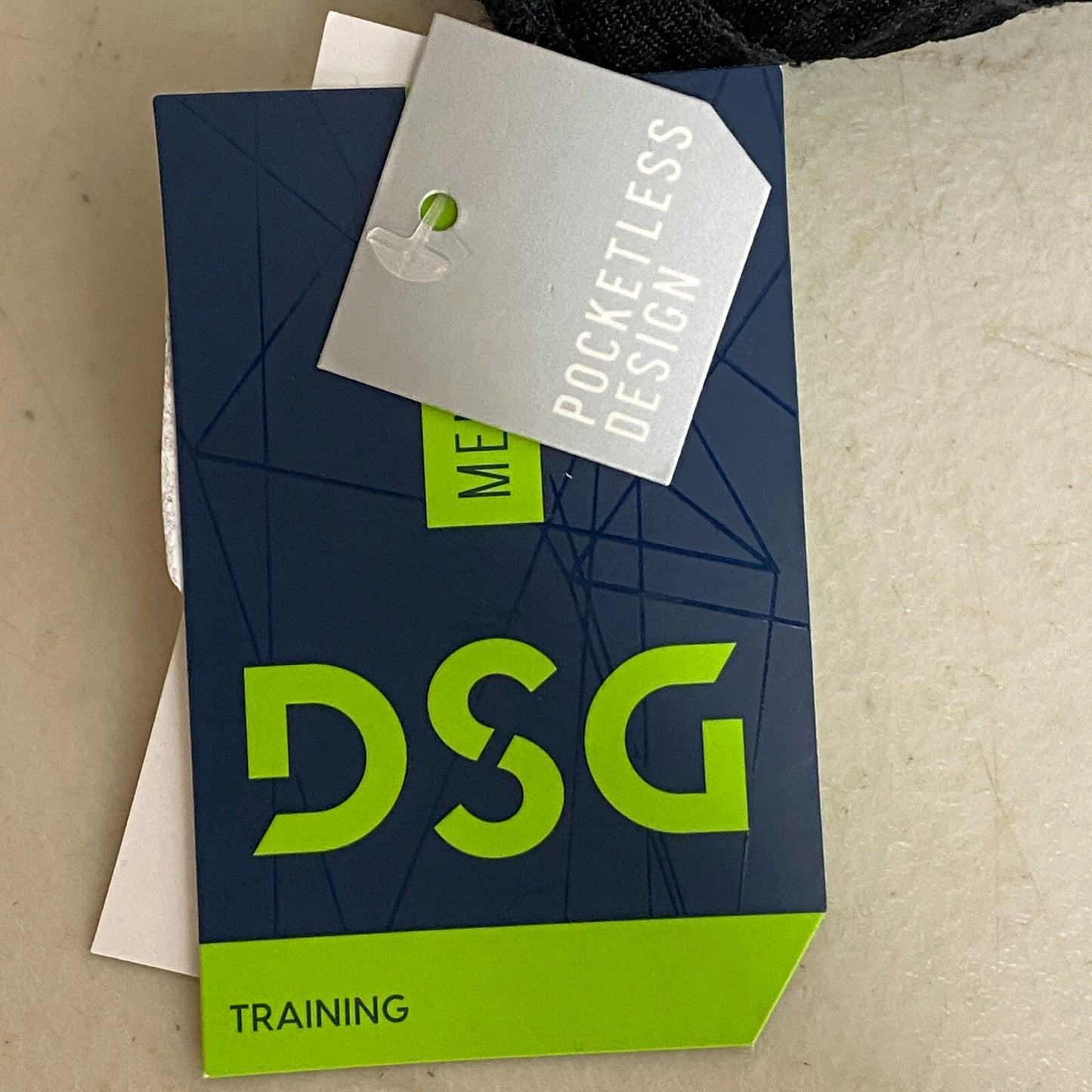 DSG Men's 1 in Pocketless Mesh Shorts Pure Black Athletic Fit Training DAM20112