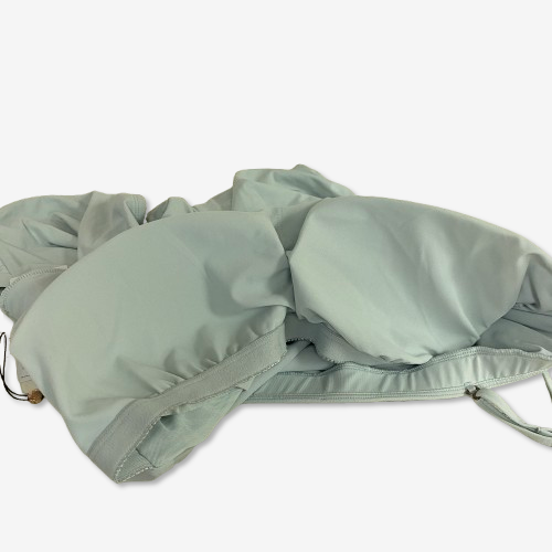 CALIA Womenâs Bandeau One-Piece Swimsuit Light Blue Size XL NWT Swimwear