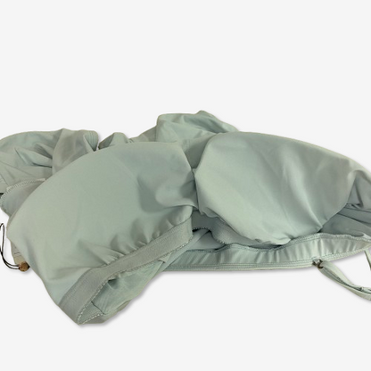 CALIA Womenâs Bandeau One-Piece Swimsuit Light Blue Size XL NWT Swimwear