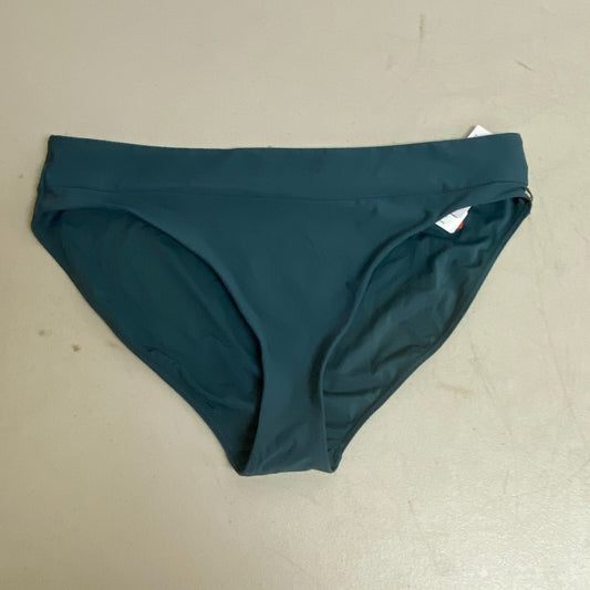 CALIA Women's Mid Rise Wide Banded High Leg Swim Bottoms Deep Aqua WSA23414