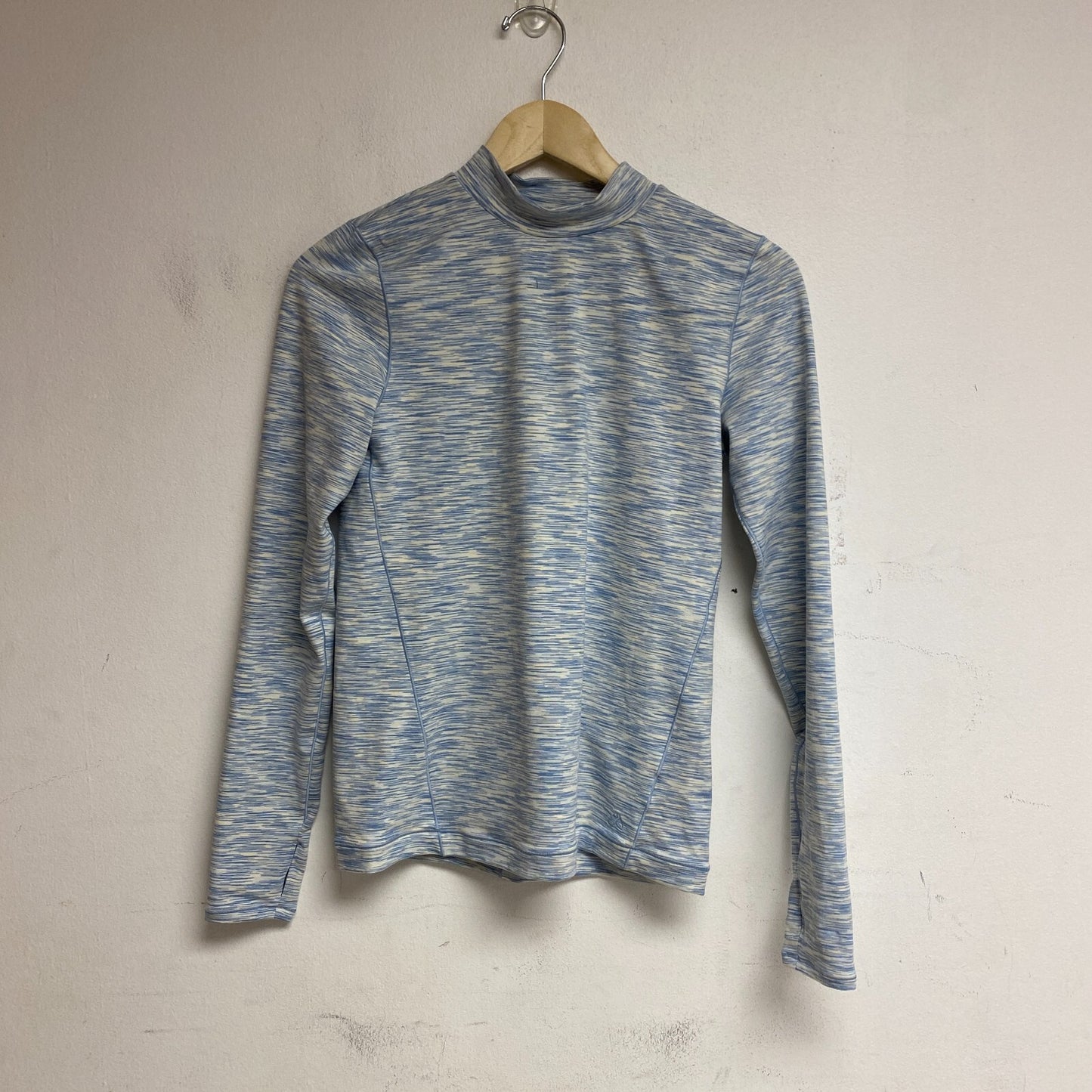 Alpine Design Womens W AD Field Knit Long Sleeve Mock Neck Sparkling Water Space