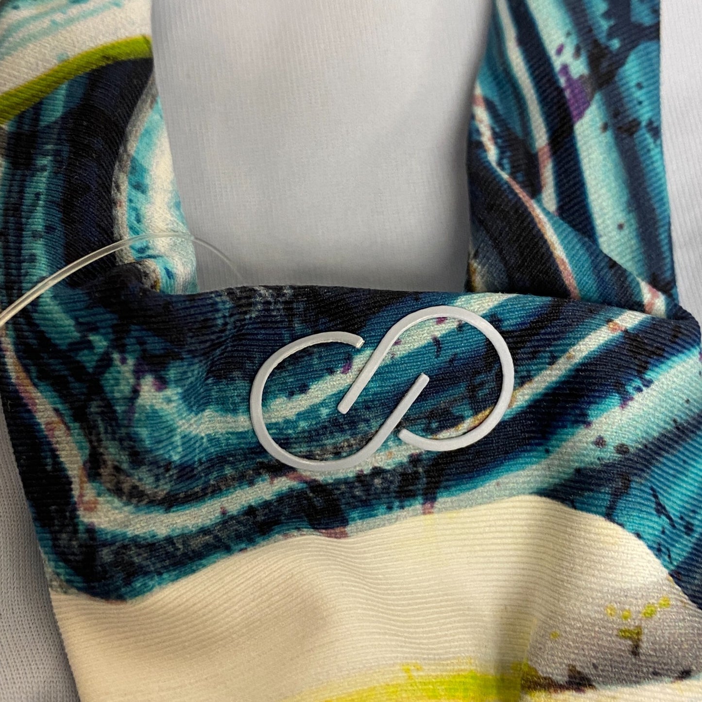 CALIA Womens RacerBack High Support Long Line Bikini Top TerrainTeal WSA22223PRT