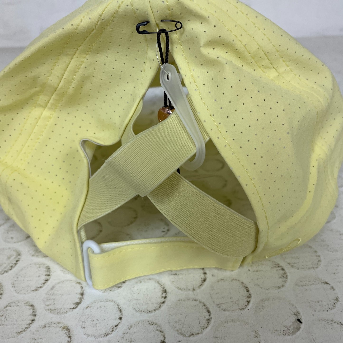 CALIA Women’s Ponytail Cap Light Yellow CAC8004 NWT Adjustable Hat One Size