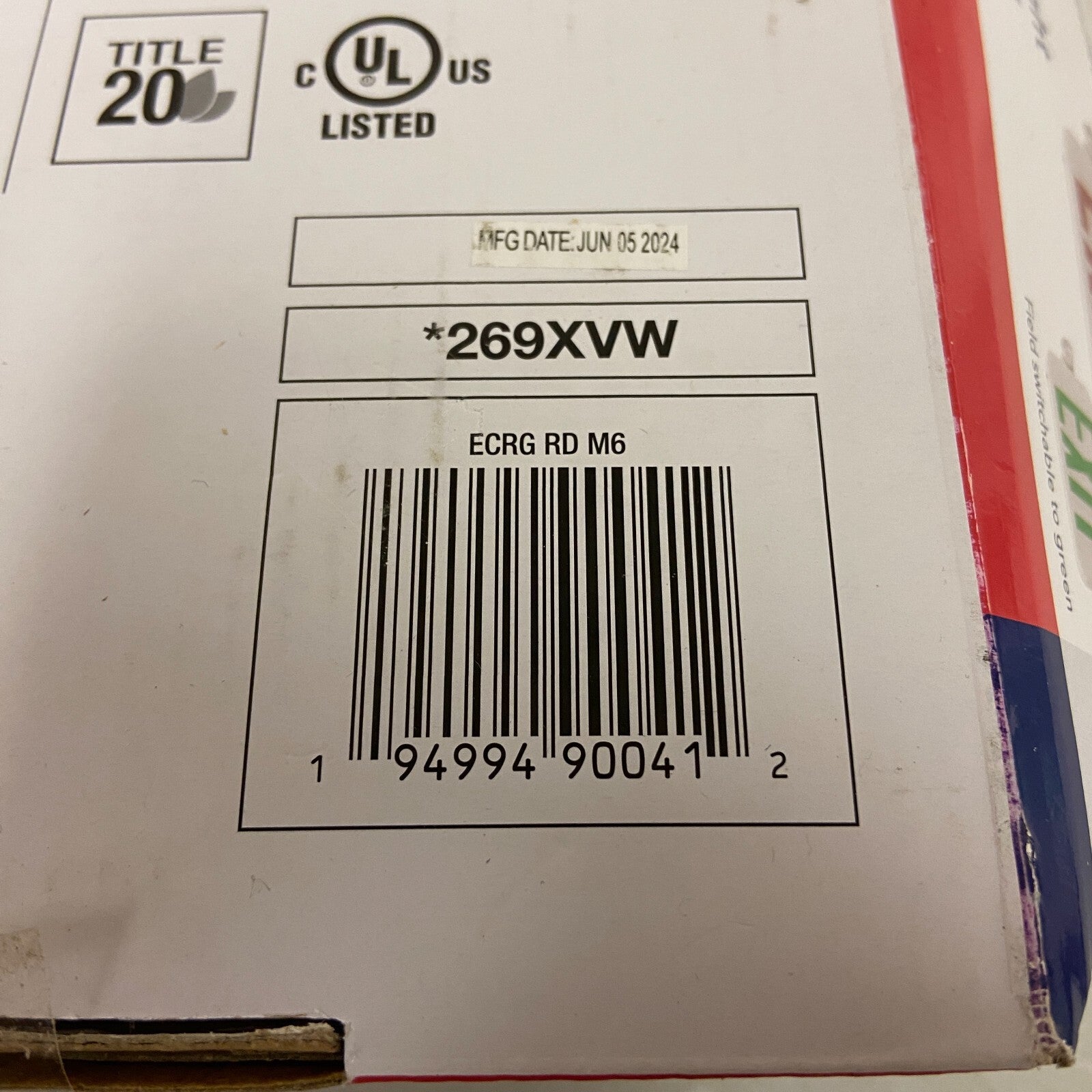 Lithonia Lighting Switch Hardwired LED White Exit Sign and Emergency Light