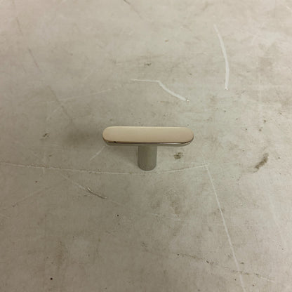 SIGNATURE HARDWARE NOVAK- THING PROFILE BRASS TKNOB POLISHED NICKEL