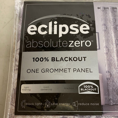 Eclipse Martina Medallion Absolute Zero 100% Blackout Curtain Panel  40 inx84 in