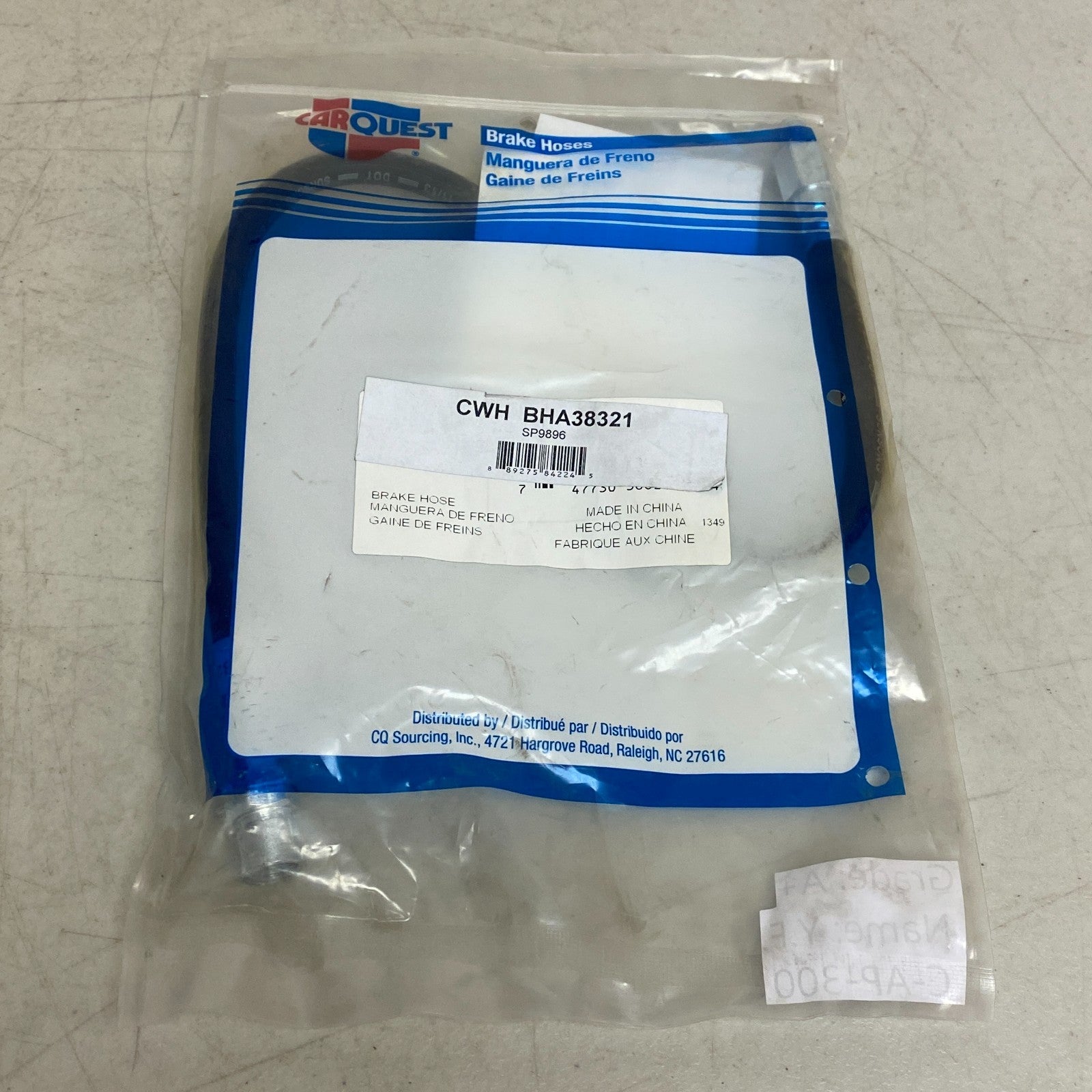 Carquest Wearever Brake Hose Assembly w/ Banjo Front BHA38321