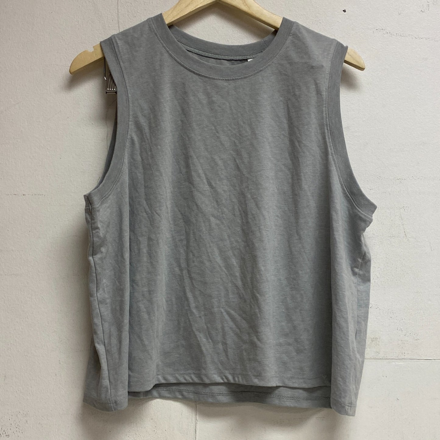 DSG Women's Cotton Relaxed Fit Muscle Tank Light Heather Grey DAW13100H