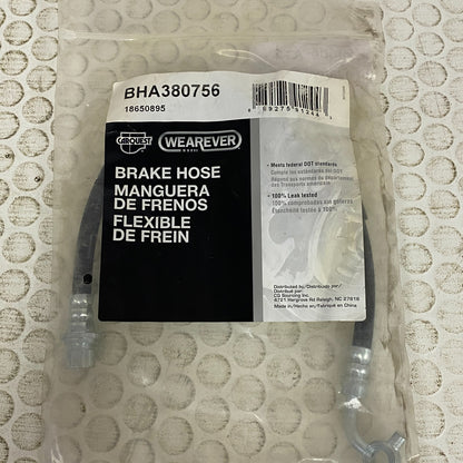 CARQUEST Premium Brake Hose Assembly Black Banjo Fittings DOT BHA380756