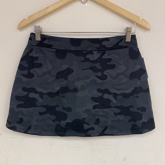DSG Girlsâ Performance Mid-Rise Skort Camo Pure Black DAG11144PRT Activewear