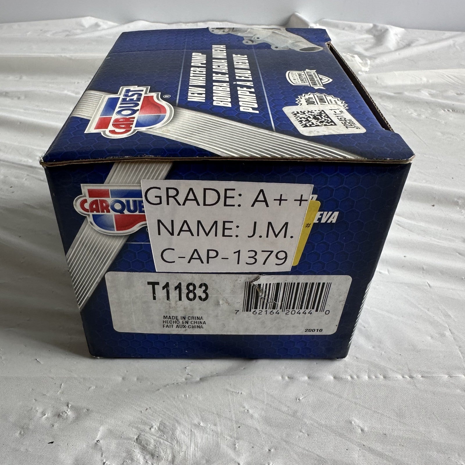 Carquest T1183 Engine Water Pump w Gasket Fits Select GM & Ford