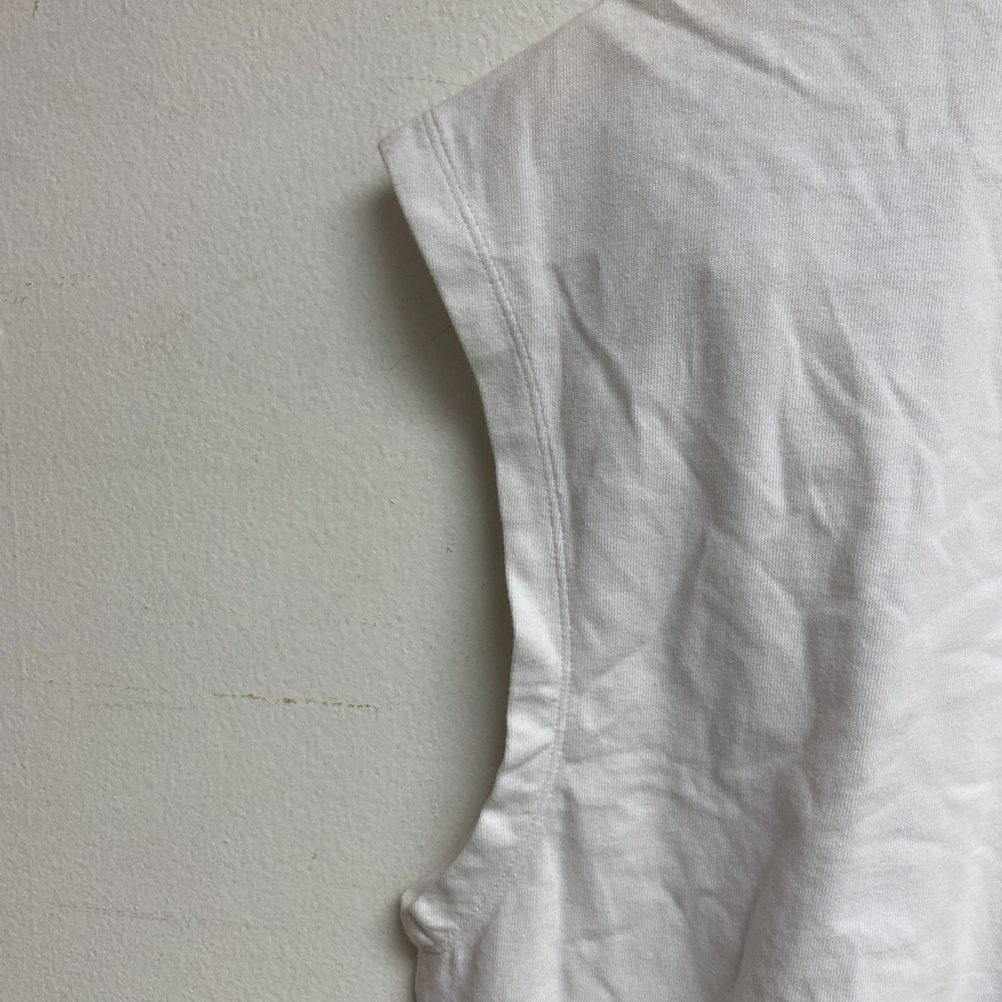 DSG Men's Heavyweight Jersey Muscle Tank Pure White Solid Sleeveless BOSSM13120W