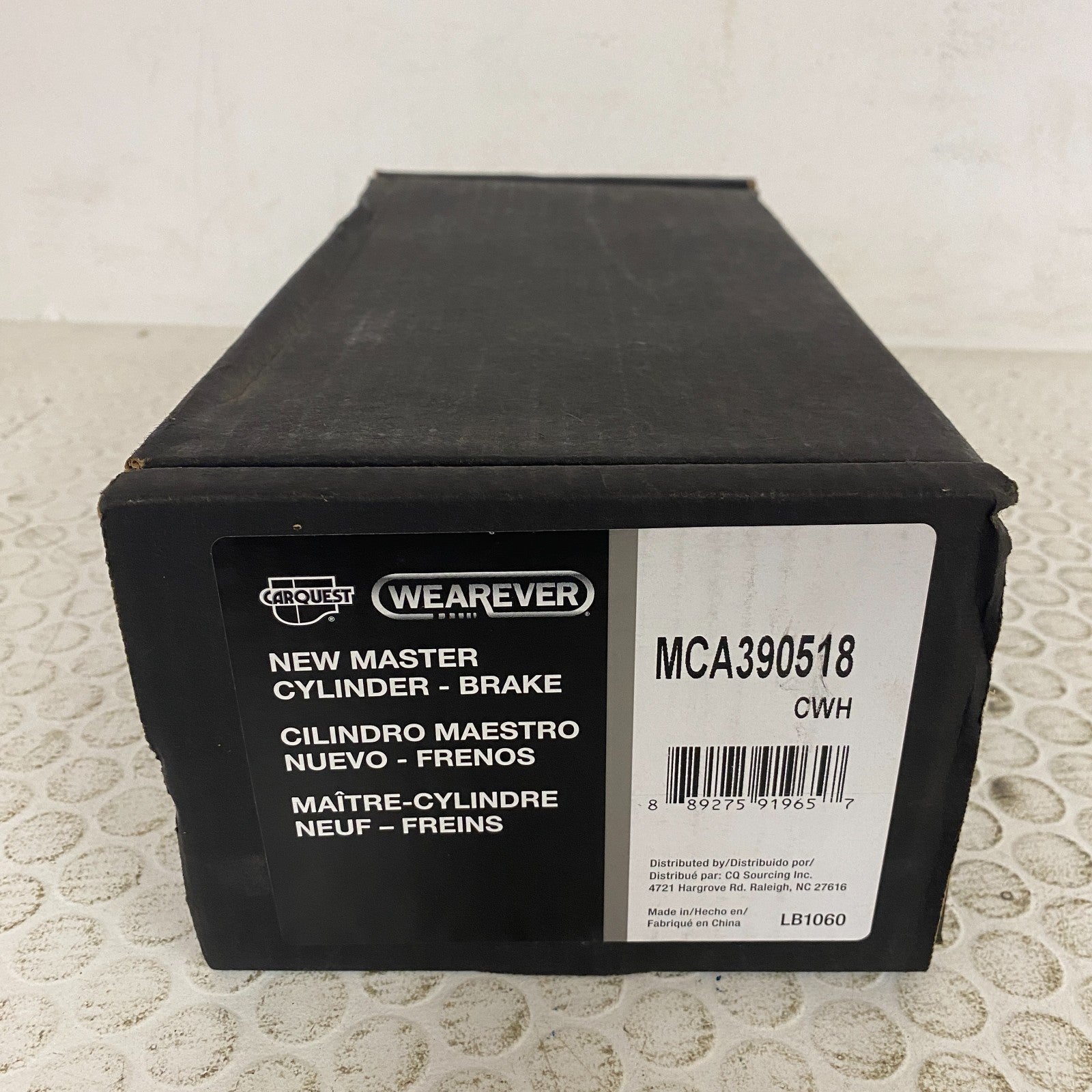 CARQUEST Wearever Brake Master Cylinder 1.000" Bore w/ Reservoir MCA390518