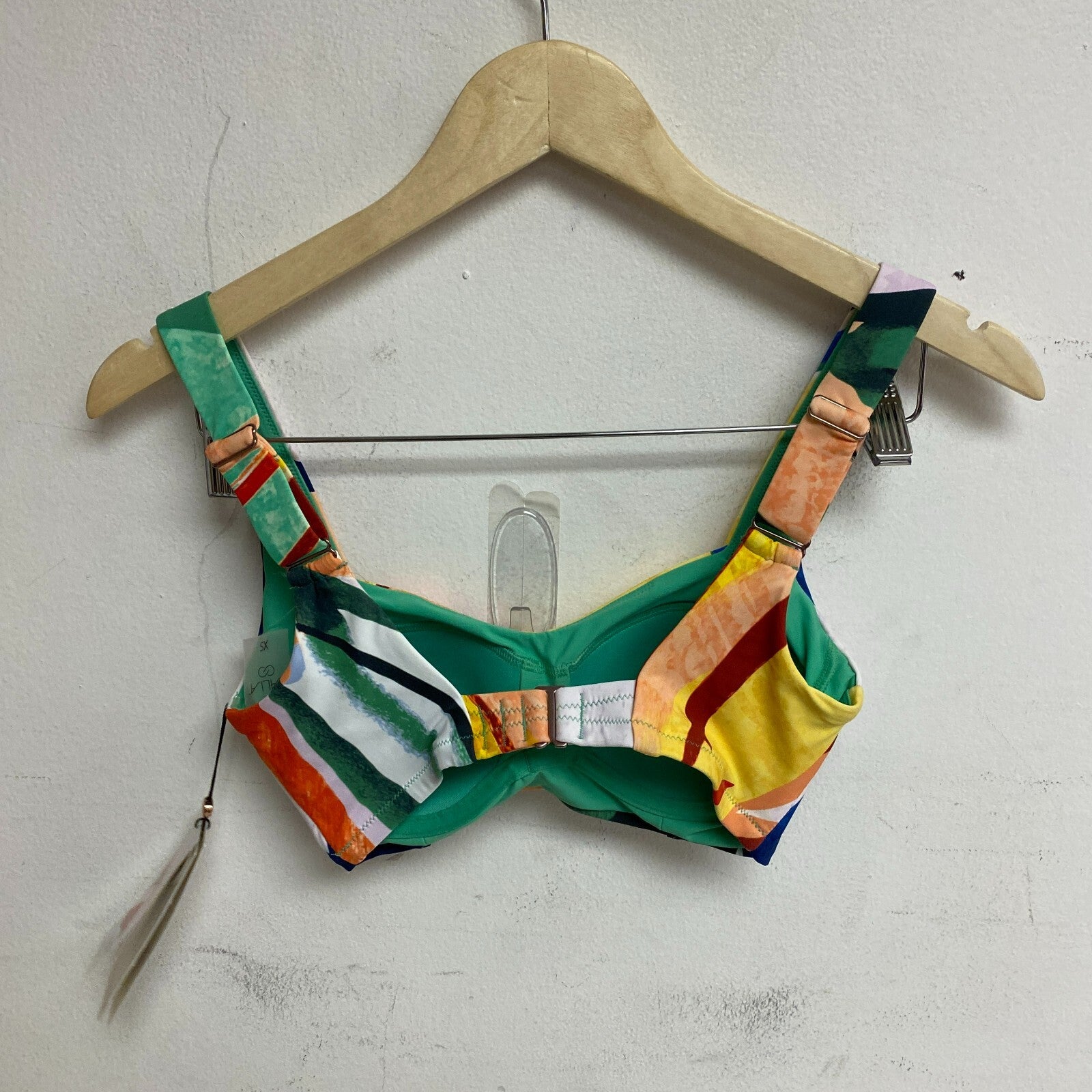 Calia Womens Powersculpt Swim Bikini Top Painterly Floral Multi WSA22208PRT