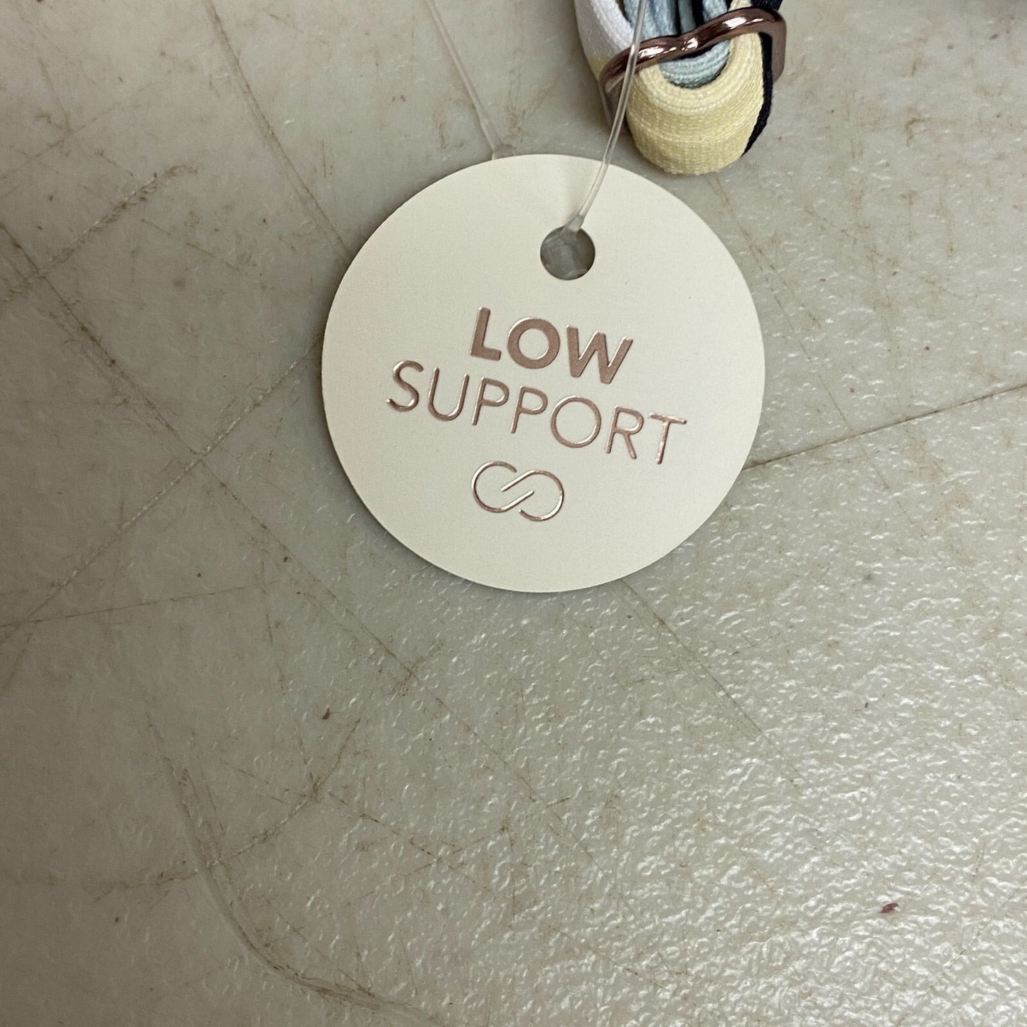 Calia Women's Tie Back Low Support Floral Bikini Top Multicolor Palm WSA23200PRT