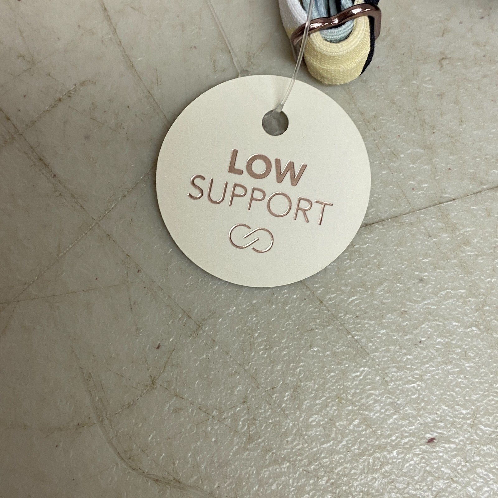 Calia Women's Tie Back Low Support Floral Bikini Top Multicolor Palm WSA23200PRT