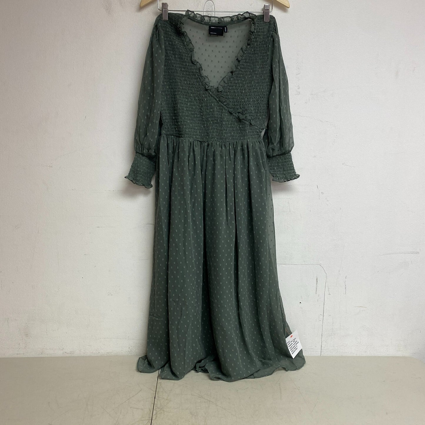 Asos Design Forest Green polyester Women's Dress US size 6