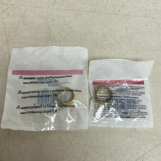 Edelmann 160920 Brass Compression Ferrule Sleeve 3/4" Hydraulic Tube 4 Pack