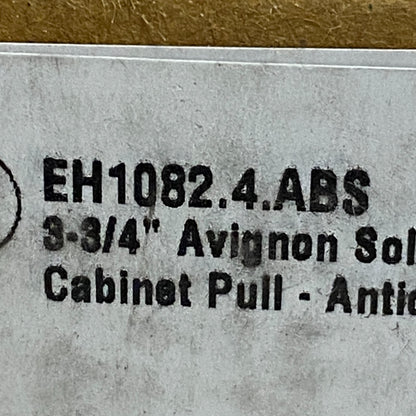 Signature Hardware 3-3/4" Avignon Solid Brass Cabinet Pull Antique Brass