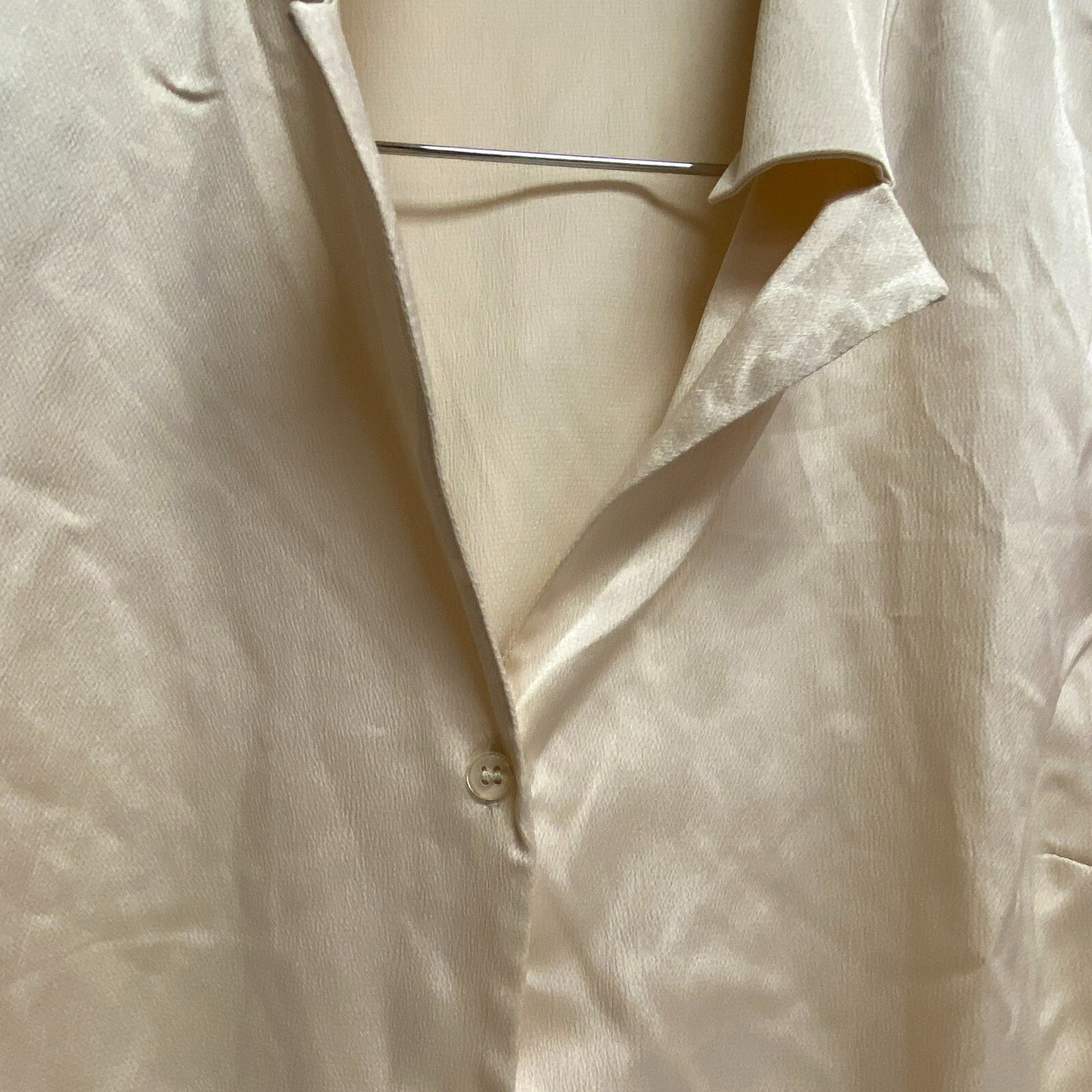 ASOS Design Peasant Shirt Womens Size US 8 Polyester Cream Blouse Top