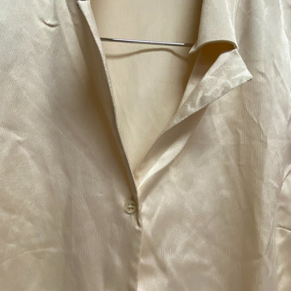 ASOS Design Peasant Shirt Womens Size US 8 Polyester Cream Blouse Top