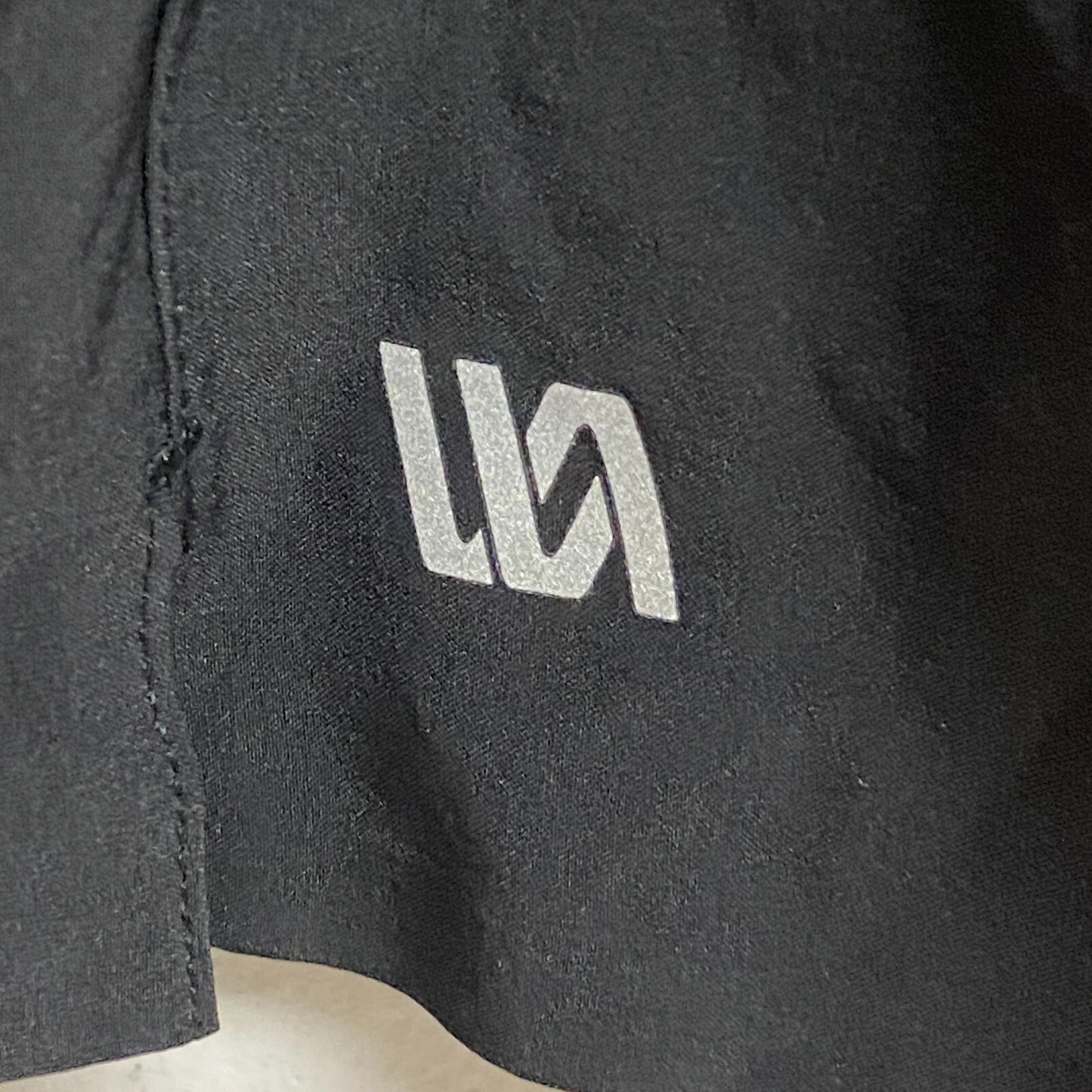 VRST Mens 7" Inseam + Mesh Breif Run Short Pure Black Solid MAX200434V