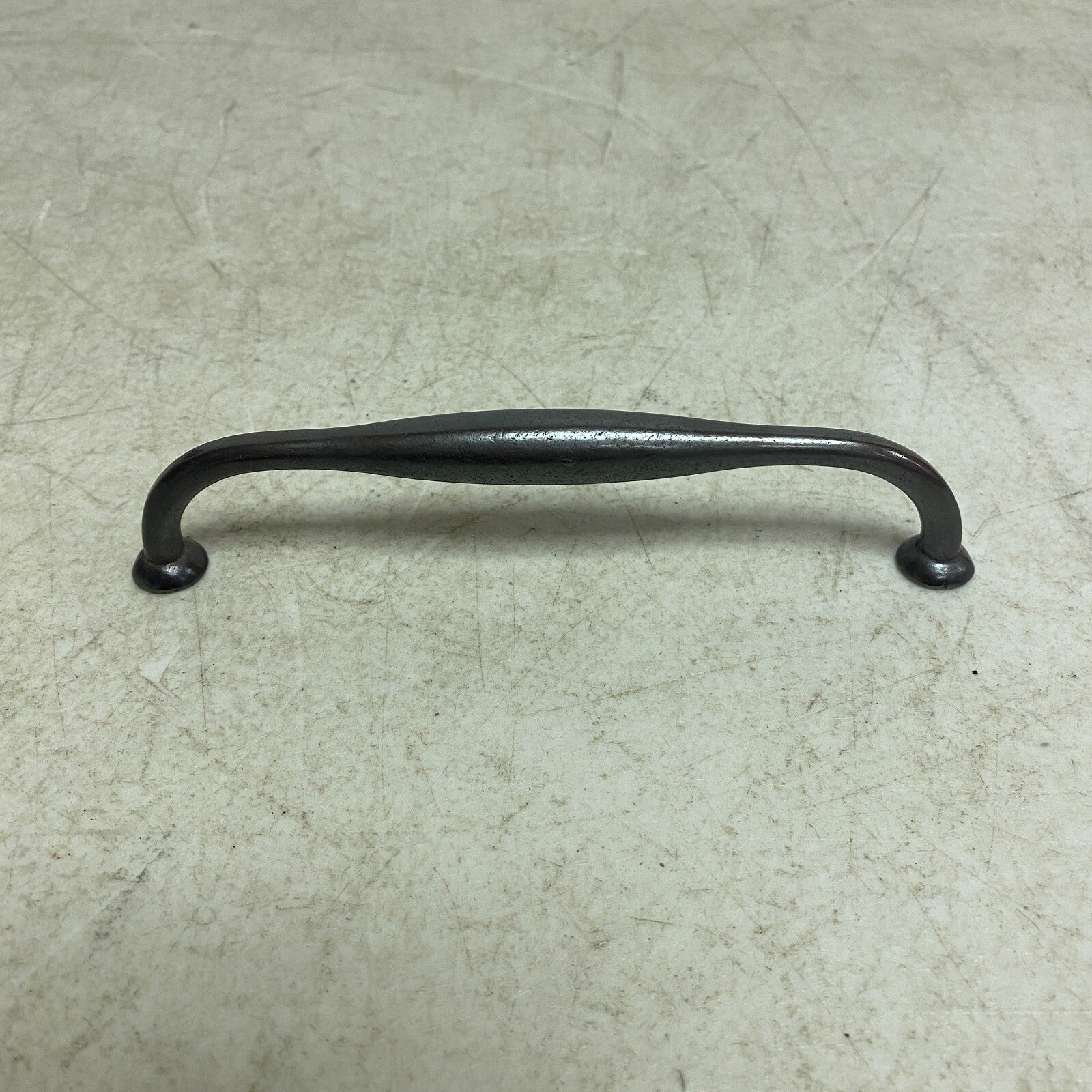 SIGNATURE HARDWARE 6-1/4" PADILLA SOLID BRONZE CABINET PULL DARK BRONZE