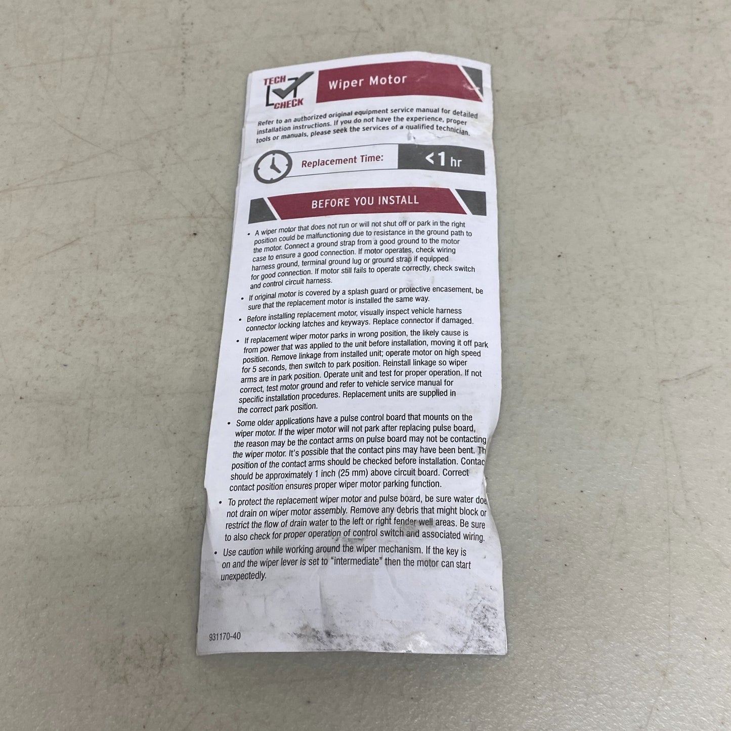 Cardone 85-148 Front Windshield Wiper Motor for 1968–1971 Chevrolet Models