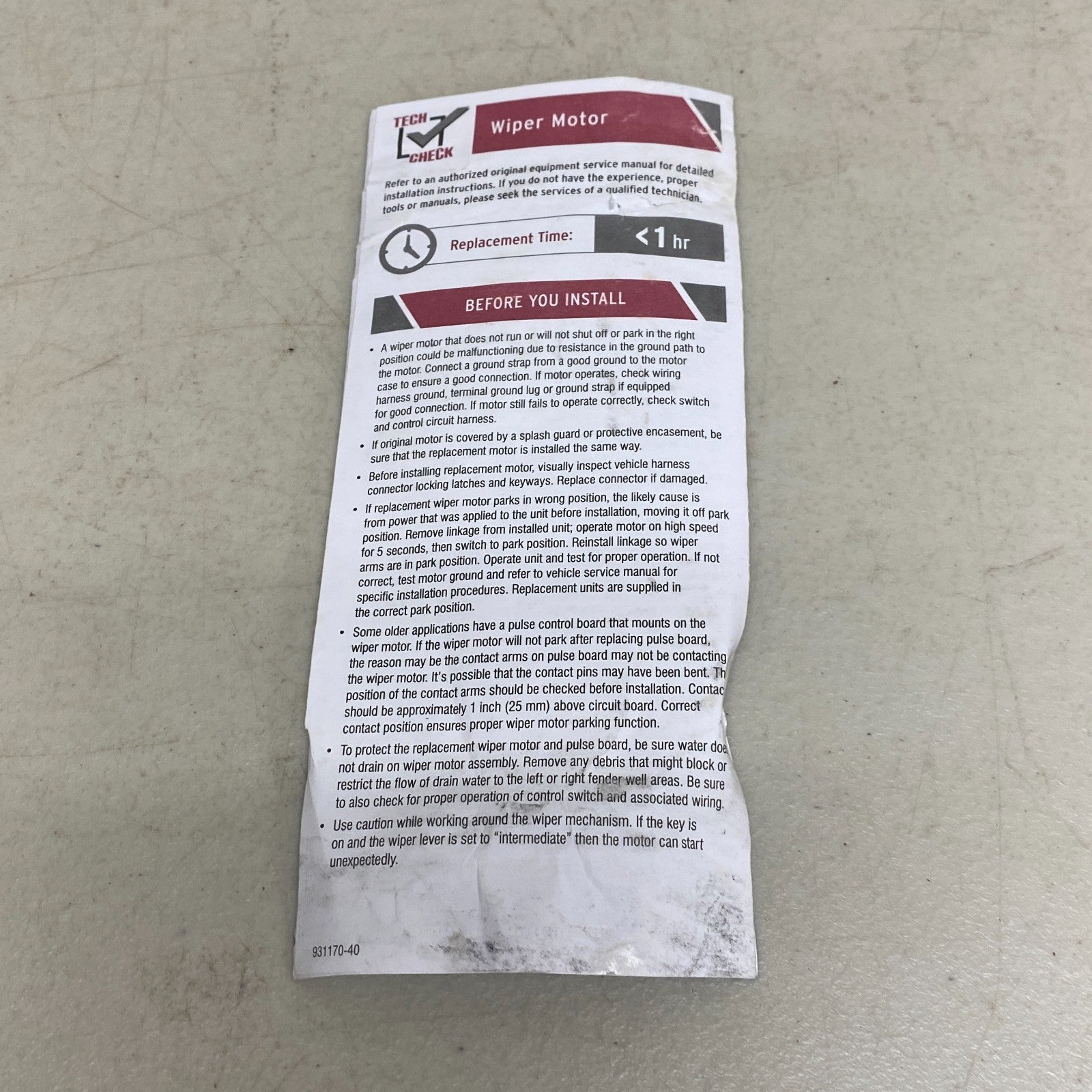 Cardone 85-148 Front Windshield Wiper Motor for 1968–1971 Chevrolet Models