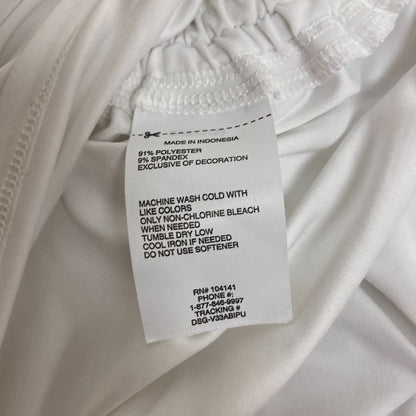 DSG Girls Performance Relaxed Fit Ruched Scoop Neck Tank Pure White DAG13123 New