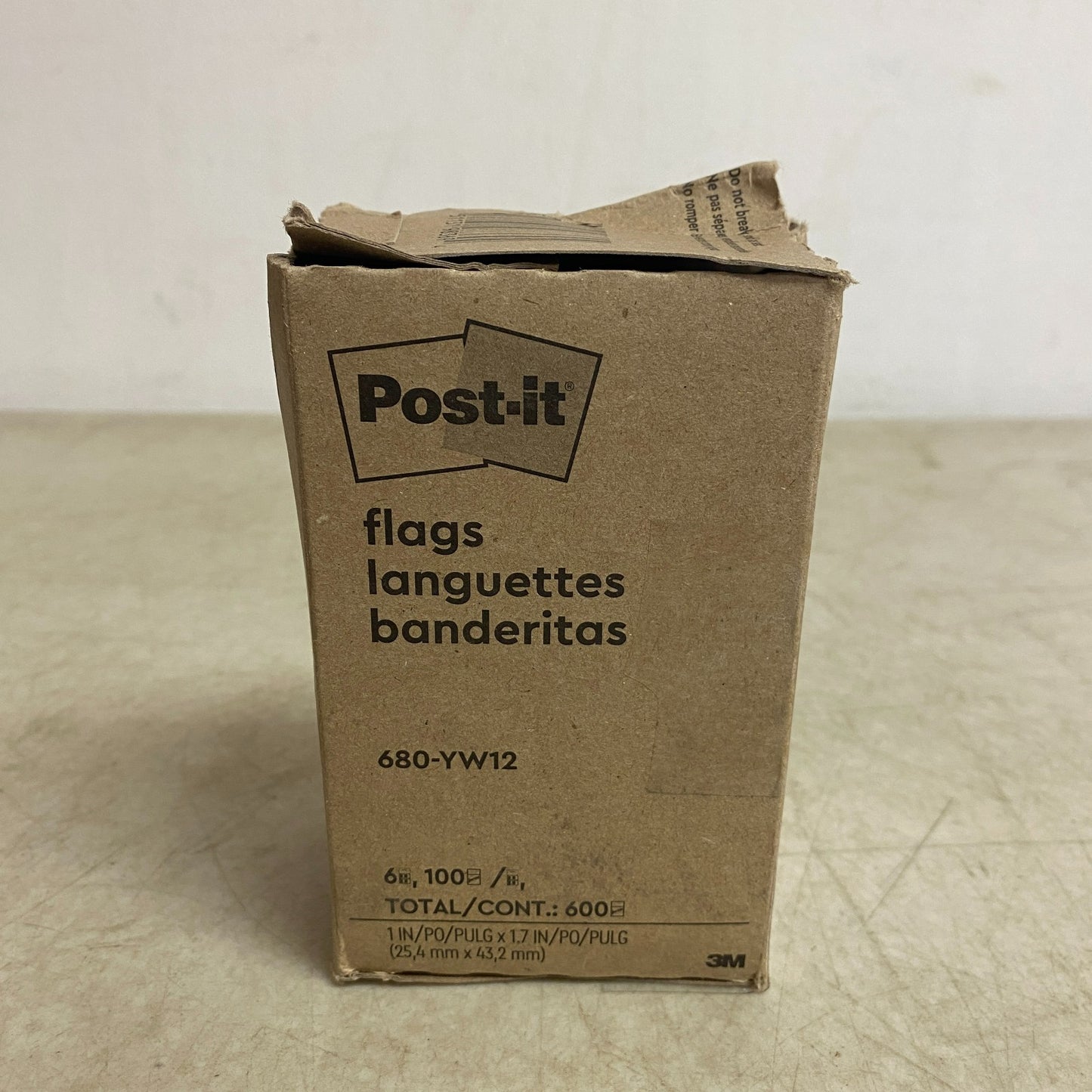 Post‑it Flags 1″ Wide Bright Colors 6 Dispensers ×100 Flags Each 600 Total Count