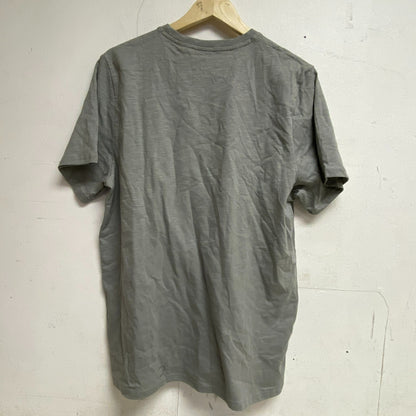 Alpine Design Mens AD M Slub Tee Grey Solid Short Sleeve Crew Neck ADM13104