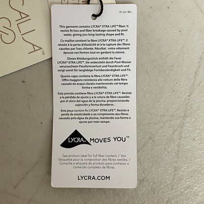 Calia High Rise Side Tie Bottom Palms Lavender Swimwear Bikini WSA22402PRT