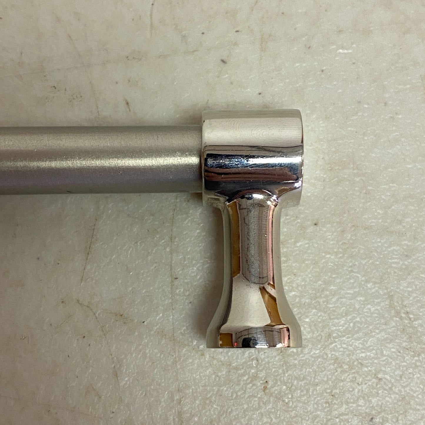 Signature Hardware 8" Strasbourg Solid Brass Cabinet Pull - Polished Nickel Legs