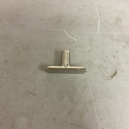 SIGNATURE HARDWARE NOVAK- THING PROFILE BRASS TKNOB POLISHED NICKEL