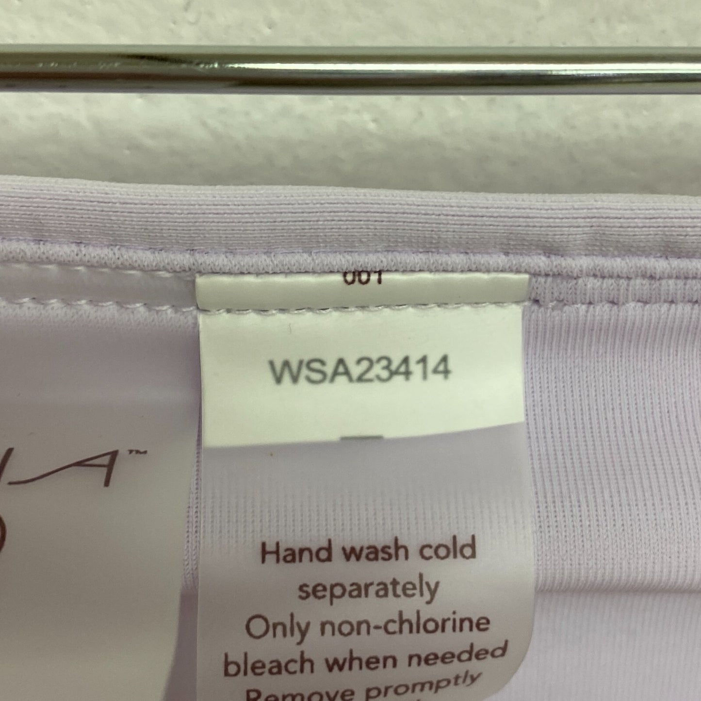 CALIA Women's Mid Rise Wide Banded High Leg Swim Bottoms Blooming Lilac WSA23414