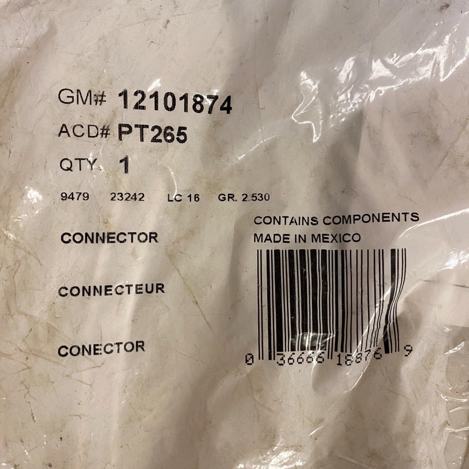 GM Genuine Parts 8-Way Female Black Multi-Purpose Pigtail Connector PT265