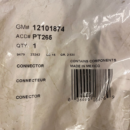 GM Genuine Parts 8-Way Female Black Multi-Purpose Pigtail Connector PT265
