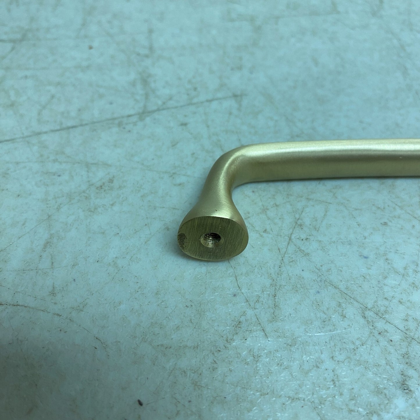 Signature Hardware 5-1/8" Orvin Brass Cabinet Pull - Satin Brass