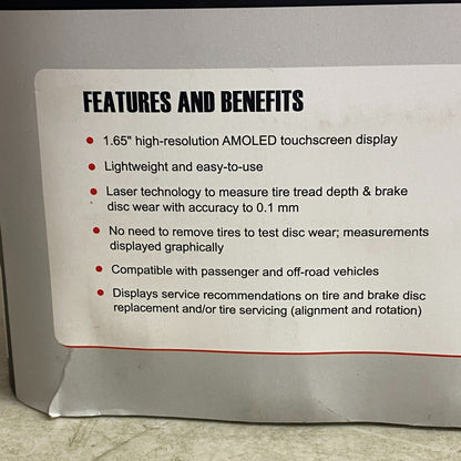 AUTEL MaxiTPMS TBE200 Laser Tire Tread & Brake Disc Wear Examiner Black