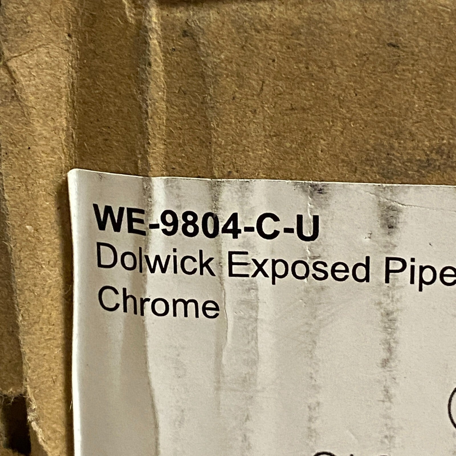 Signature Hardware Dolwick Exposed Pipe Shower and Tub Faucet - Chrome