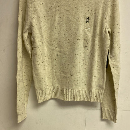 Mutual Weave Crew Neck Long Sleeve Mock Turtle Neck Sweater Size L Color Ivory