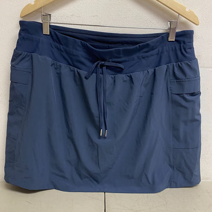 CALIA Women's Truelight Mid Rise Relaxed Fit Cargo Skort Ardosia Slate WAX12306