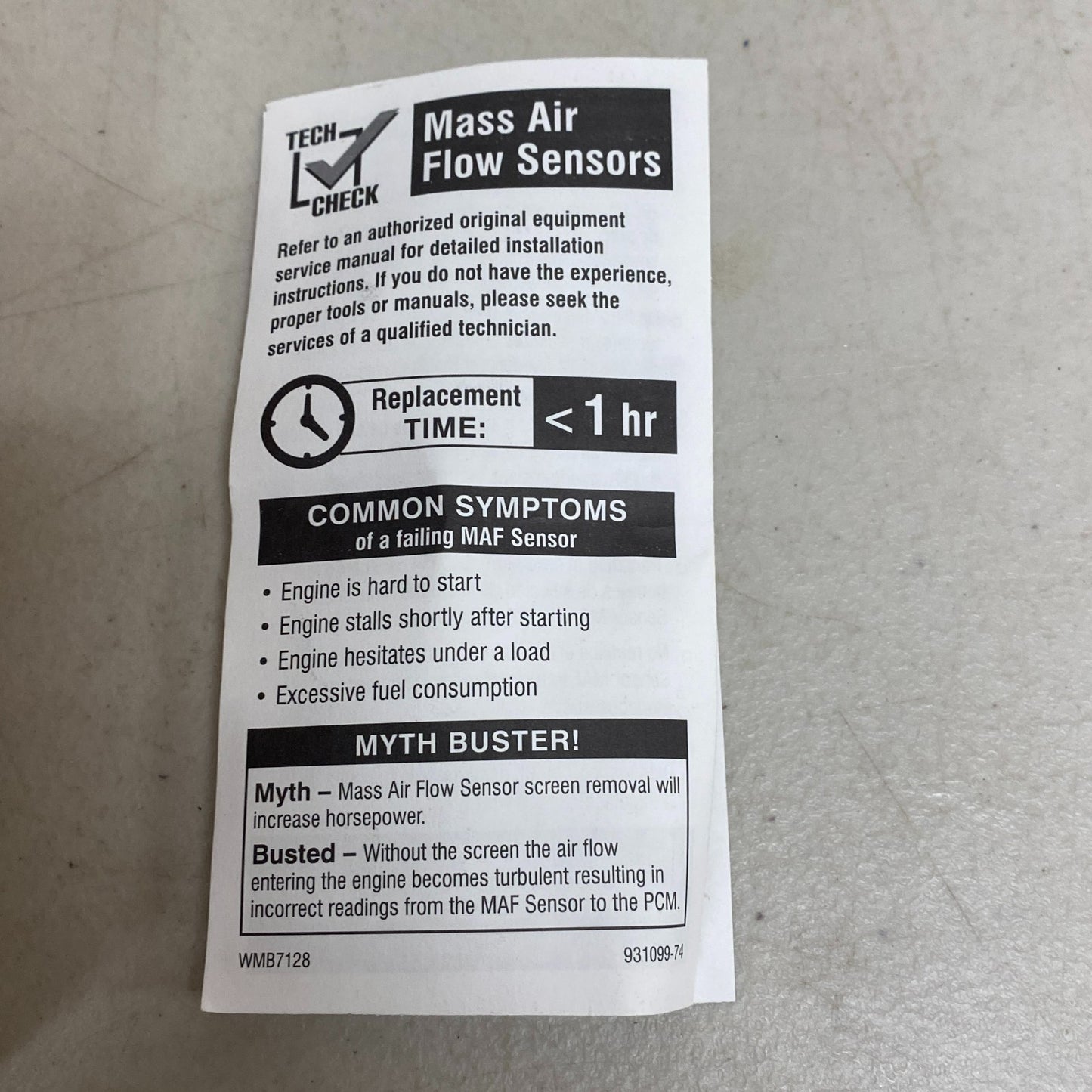 Cardone 74-50057 Remanufactured Mass Airflow Sensor MAF Black