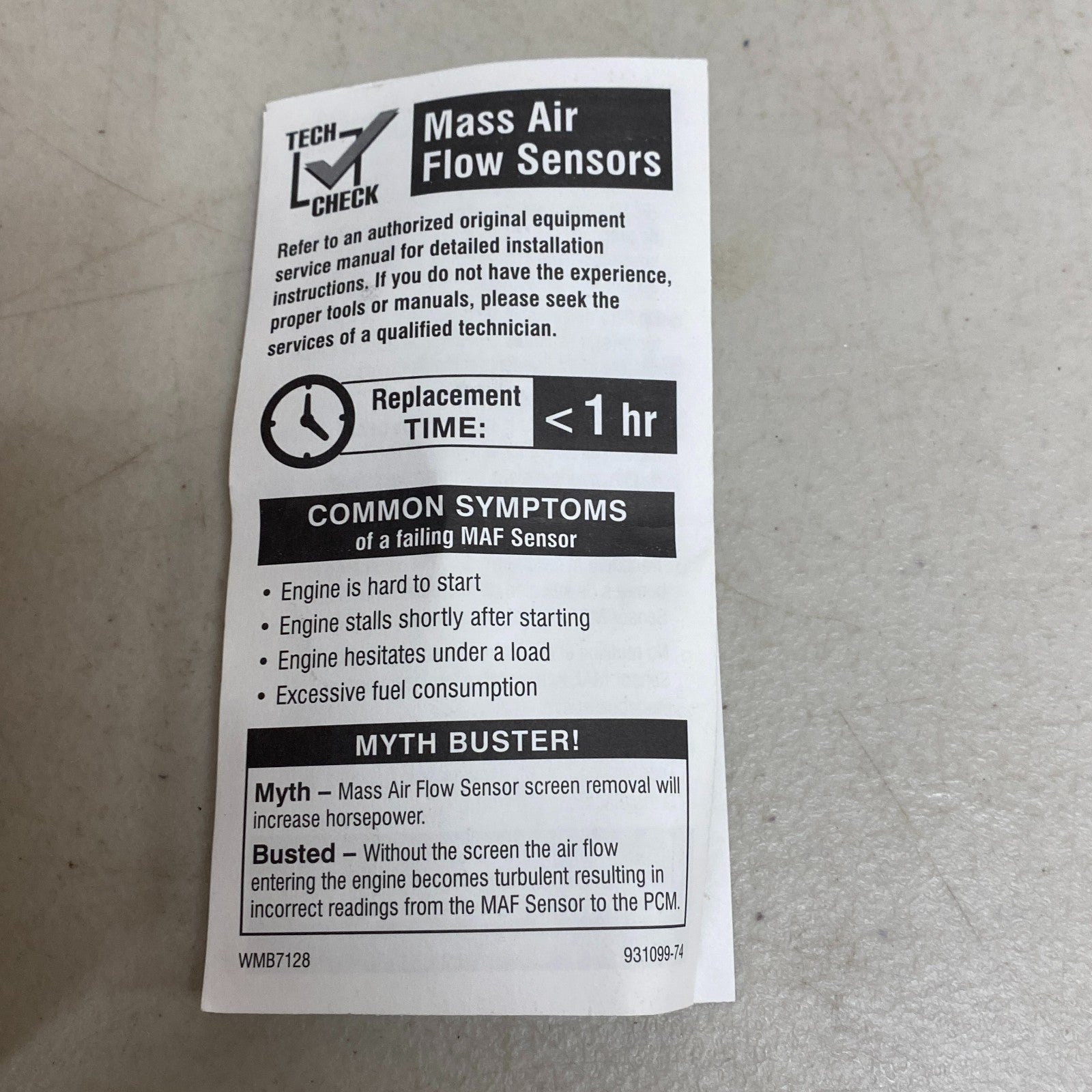 Cardone 74-50057 Remanufactured Mass Airflow Sensor MAF Black