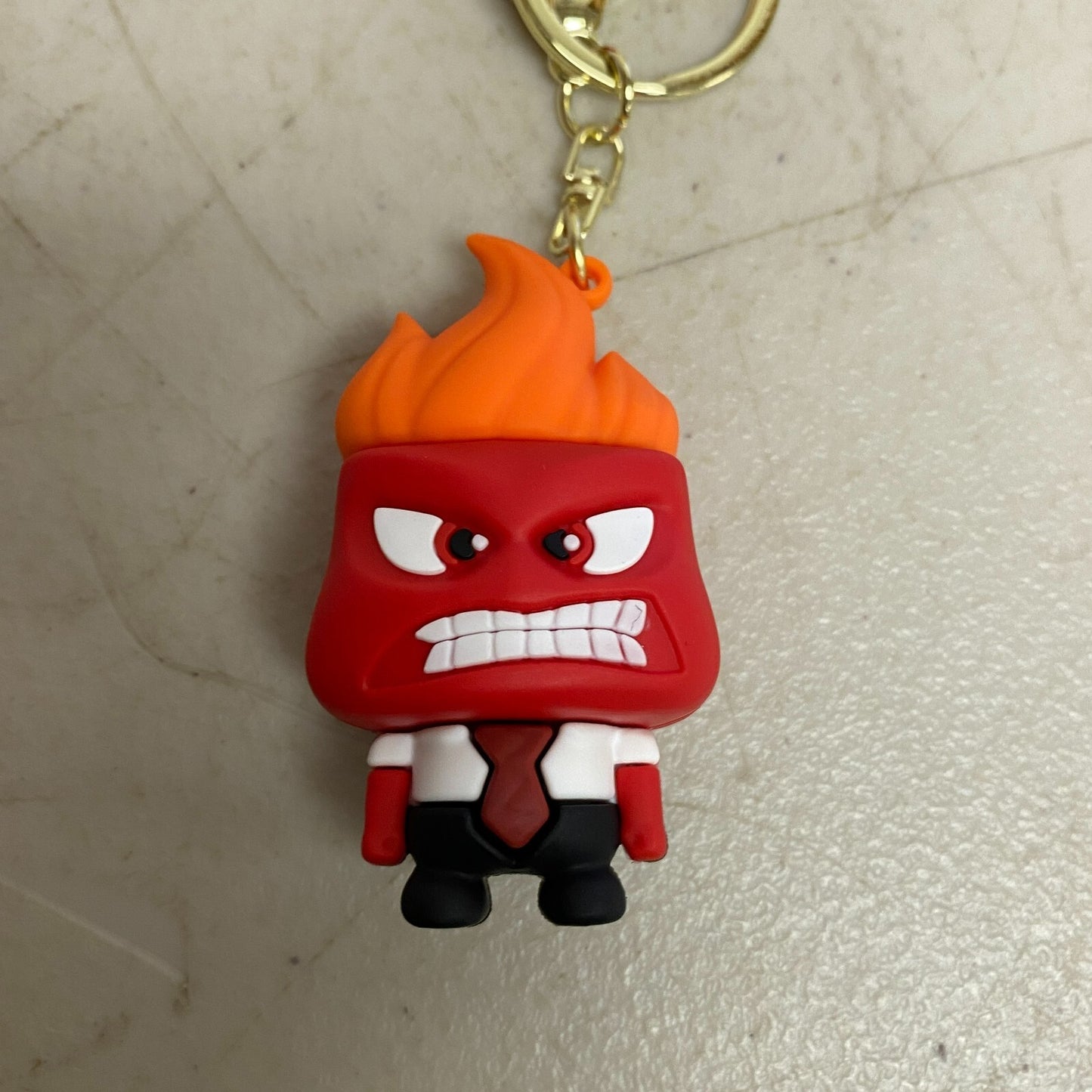Assorted Silicone Inside out Keychain Anger Accessory