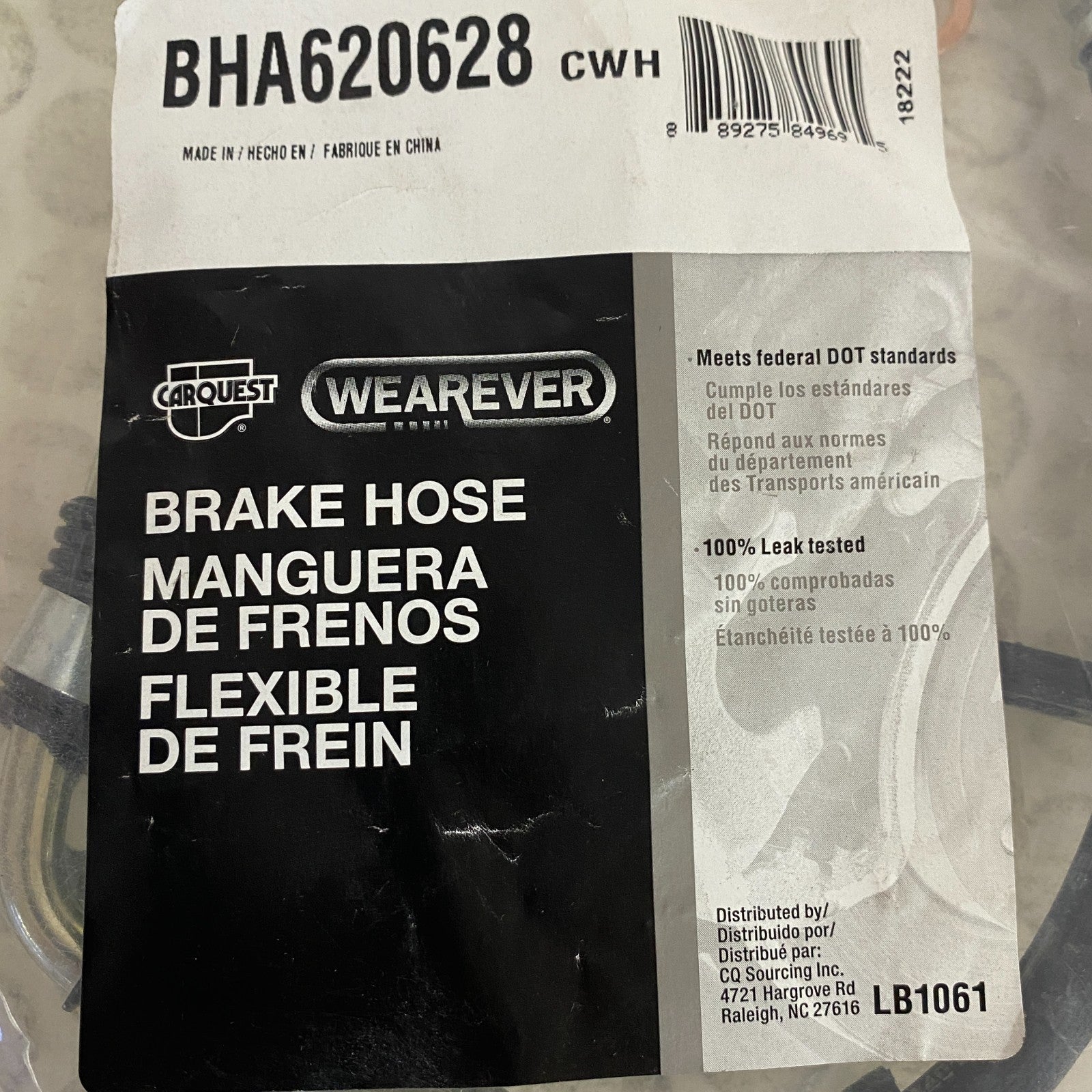 Carquest Wearever BHA620628  Brake Hydraulic Hose1962 Mercury Monterey