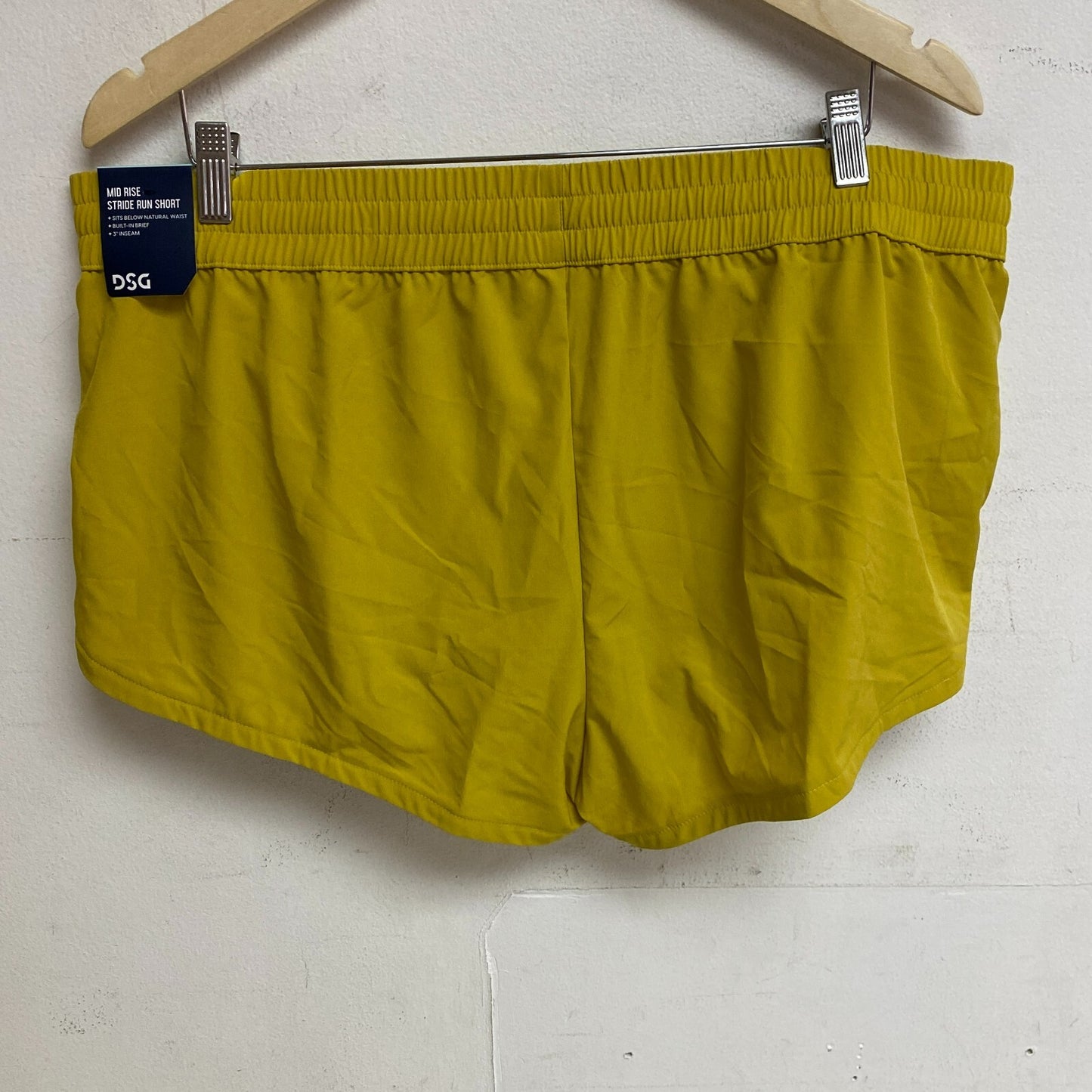 DSG Women's 3 in Stride Short Grounded Yellow Solid Stylish Trendy DAW39320AZ