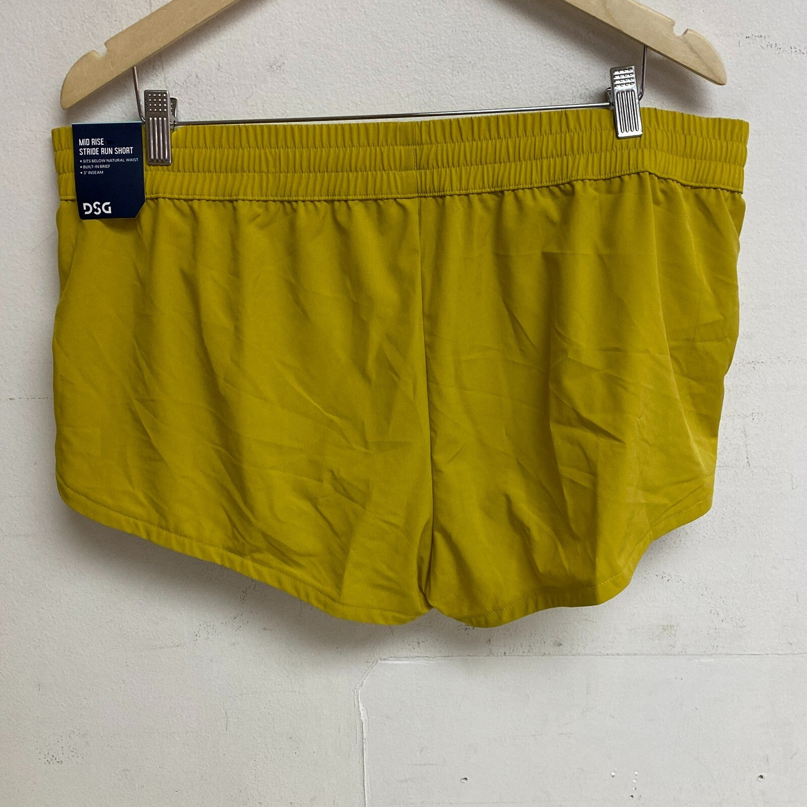 DSG Women's 3 in Stride Short Grounded Yellow Solid Stylish Trendy DAW39320AZ